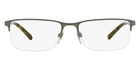 Burberry™ BE1282 1008 55 Brushed Gunmetal Eyeglasses